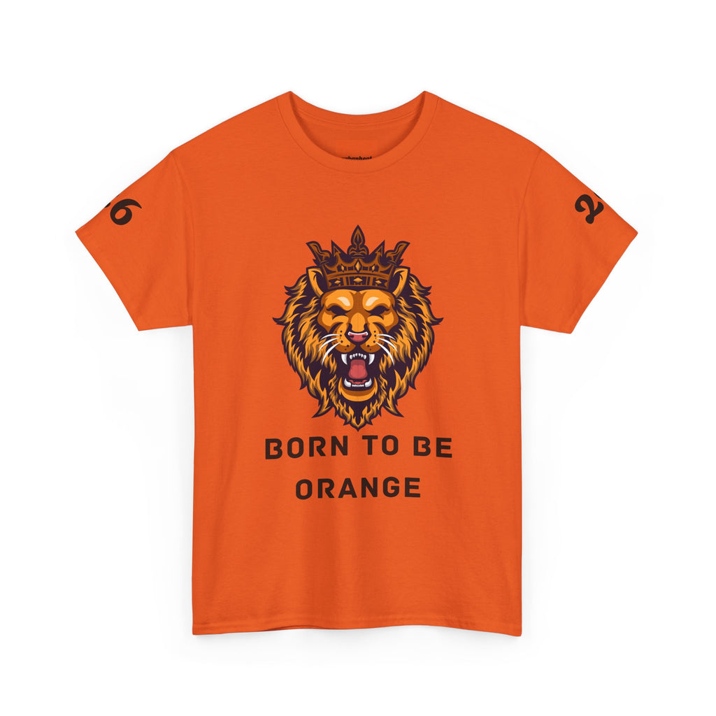King's Day Lion T‑Shirt — "Born to Be Orange" Crew Tee