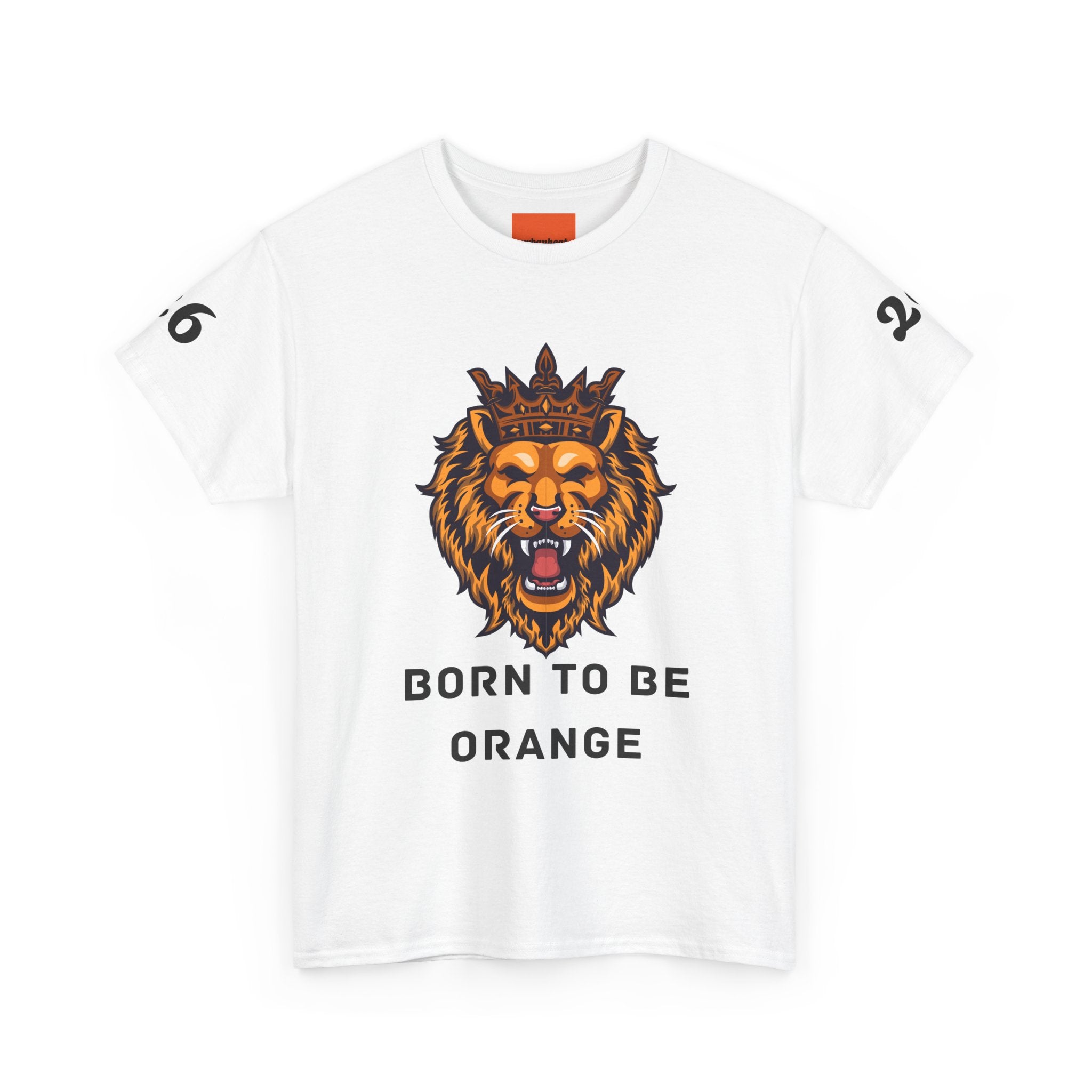 King's Day Lion T‑Shirt — "Born to Be Orange" Crew Tee
