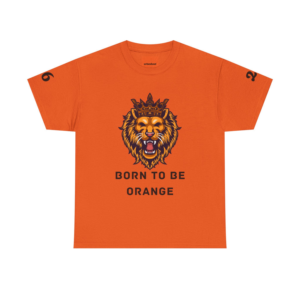King's Day Lion T‑Shirt — "Born to Be Orange" Crew Tee
